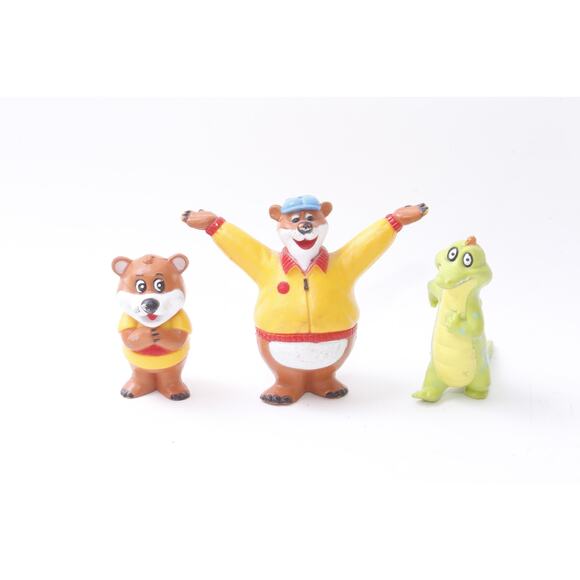 Kissyfur, pvc Figures, Teddy Bear, Dino, PVC Figure, Set, Toy, Miniature, Collec - Picture 1 of 2